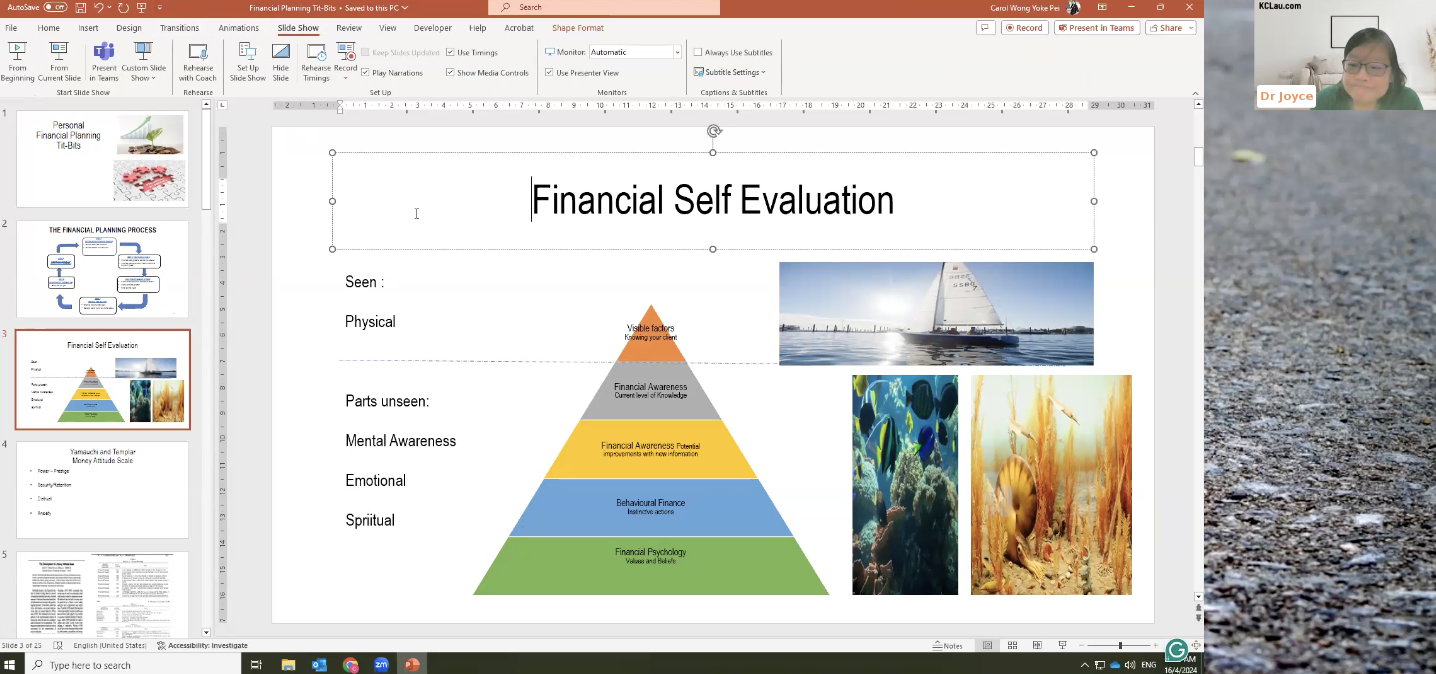 Personal Financial Planning: An Interview with Dr. Joyce Nga